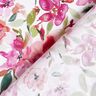 Viskosestoff Aquarell-Frühlingsblumen – weiss/pastellviolett,  thumbnail number 4