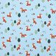 Baumwolljersey Fuchs im Wald – hellblau,  thumbnail number 1