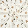 Baumwolljersey Tiere im Wald Digitaldruck | Poppy Fabrics – elfenbein/anemone,  thumbnail number 3