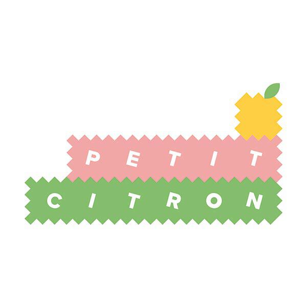 Baumwolljersey Panel Fahrrad-Ausflug | PETIT CITRON – rosé/petrol