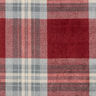 Kuschelfleece Karo – karminrot/hellgrau,  thumbnail number 1