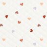 Doubleface bunte Herzen – elfenbein,  thumbnail number 1