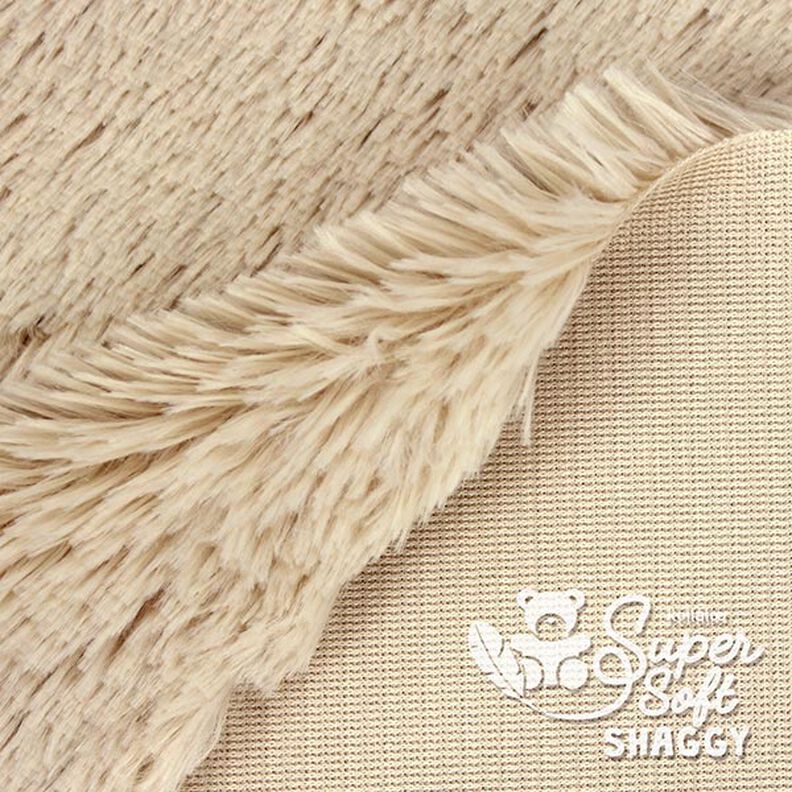 Zottelplüsch SHAGGY [1 M X 0,75 M | Flor: 20 MM] - hellbeige | Kullaloo,  image number 3