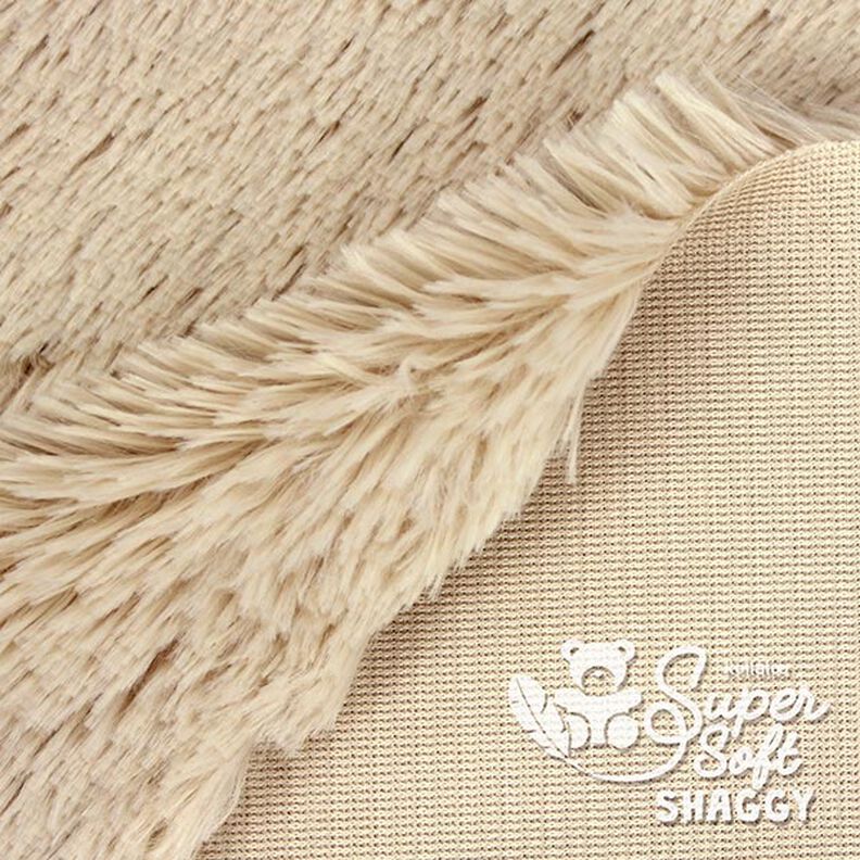 Zottelplüsch SHAGGY [1 M X 0,75 M | Flor: 20 MM] - hellbeige  | Kullaloo,  image number 3