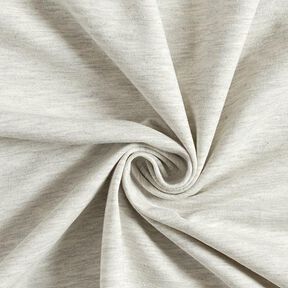 Baumwolljersey Medium Melange – hellgrau, 
