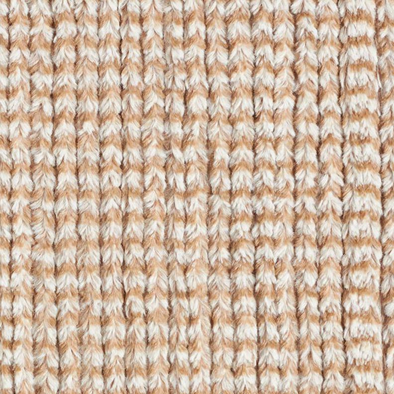 Kunstfell Grobstrick-Optik – beige,  image number 1