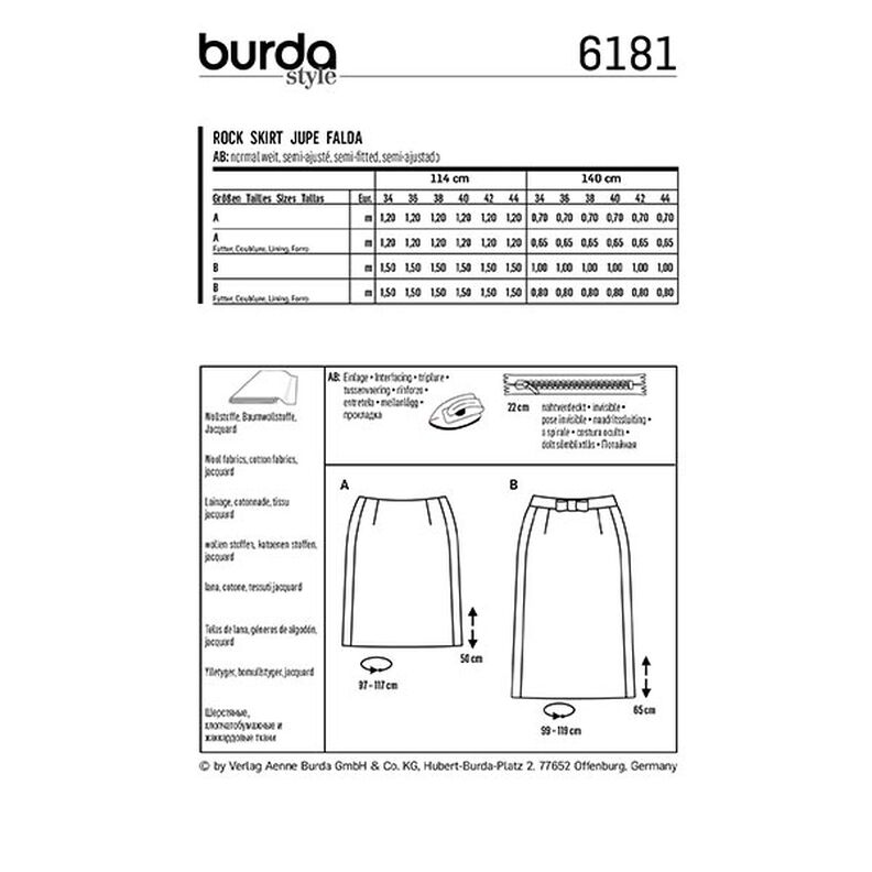 Rock | Burda 6181 | 34-44, image number 9