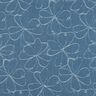 Jeans Jacquard Blumen | Poppy Fabrics – jeansblau,  thumbnail number 1