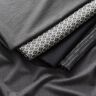 Stretch Jacquard Viskose-Mix edle Rauten – wollweiss/grau,  thumbnail number 5