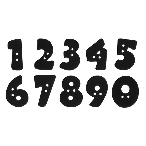 Zahlenknopf 6