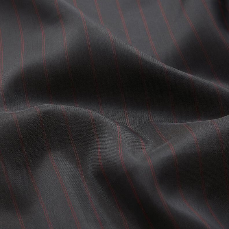 Ärmelfutter Nadelstreifen – schwarz/rot,  image number 2