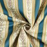 Möbelstoff Jacquard Biedermeier Streifen – creme/blau,  thumbnail number 4