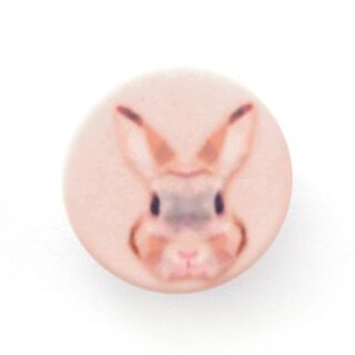 Ösenknopf Hase [  Ø15 mm ] – Farbmix, 