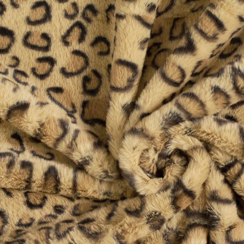 Superweiches Kunstfell Leoprint – altgold/schwarz, image number 3