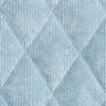 Steppstoff Cord mit Fellabseite Rauten – hellblau,  thumbnail number 1