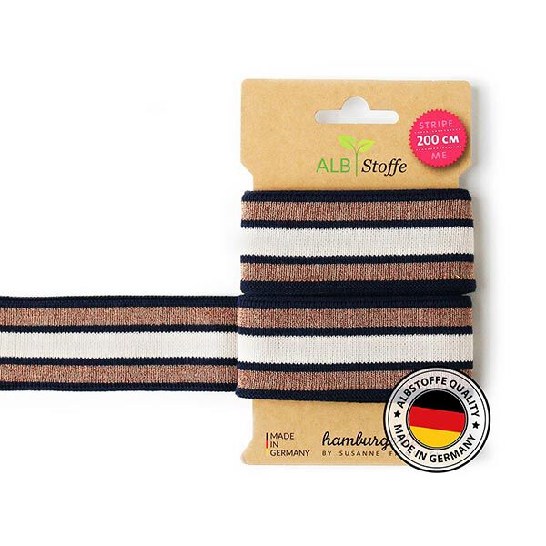 Bio-Jacquardbänder STRIPE ME GLAM [200 CM | 3,5 CM] | Albstoffe,  image number 1