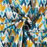 Baumwollstoff Cretonne Ethno-Druck – brilliantblau/senf,  thumbnail number 3