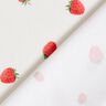 GOTS Baumwolljersey Aquarell Erdbeeren Digitaldruck – elfenbein,  thumbnail number 4