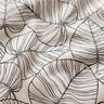 Dekostoff Halbpanama feine Blätter – natur/schwarz,  thumbnail number 2