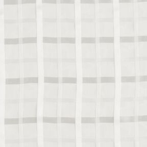 Chiffon Fensterkaro – weiss, 