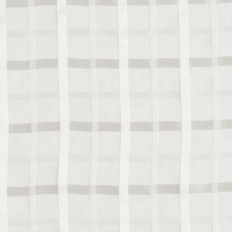 Chiffon Fensterkaro – weiss,  image number 1
