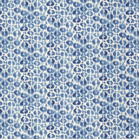 GOTS French Terry Batik-Leomuster | TCC x LOOKS by Wolfgang Joop – brilliantblau/creme, 