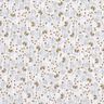 Musselin/ Doppel-Krinkel Gewebe abstraktes Blumenmuster – weiss/gelboliv,  thumbnail number 1