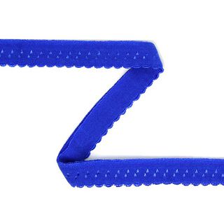 Elastisches Spitzen-Einfassband (Falzgummi) [12 mm] - königsblau, 