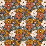 Baumwollstoff Cretonne Retro Blumen – karamell,  thumbnail number 1