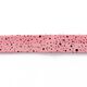 Schrägband Kleckse [ 20 mm ] – rosa/schwarz,  thumbnail number 2
