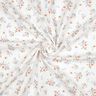 GOTS Musselin/ Doppel-Krinkel Gewebe süße Blümchen  | Poppy Fabrics – elfenbein/orange,  thumbnail number 3