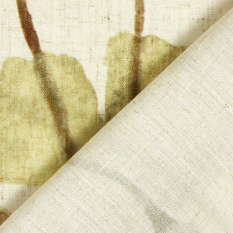 Viskose-Leinen-Mix Ginkgo – hellbeige/maronenbraun,  image number 4