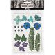 Gepresste Blüten&Blätter [19-teilig] – blau/grün,  thumbnail number 2