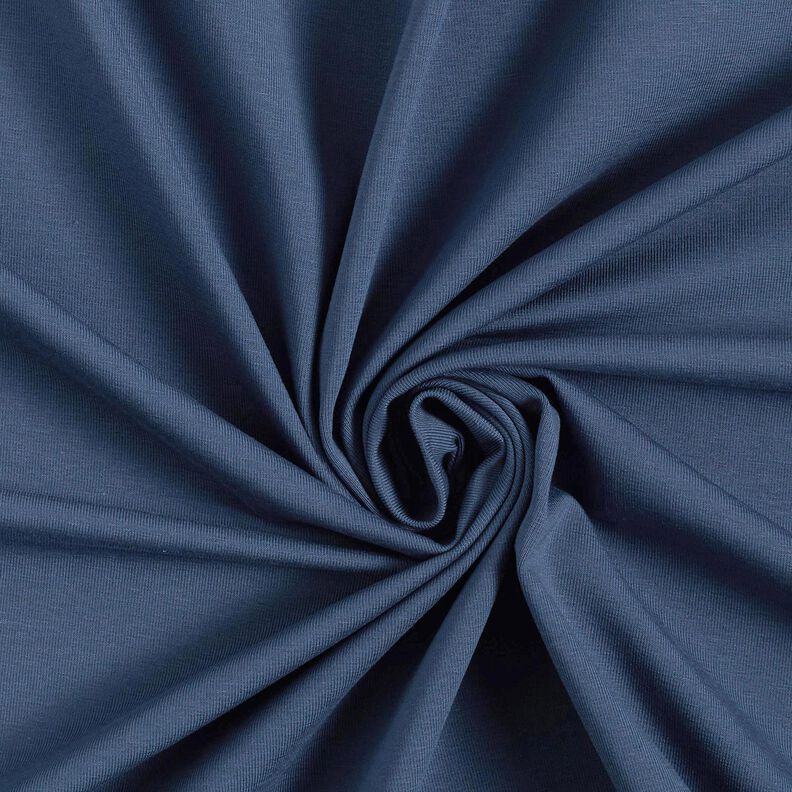 Baumwolljersey Medium Uni – ozeanblau,  image number 1