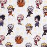 Baumwollpopeline Chibi Naruto Lizenzstoff – weiss,  thumbnail number 1