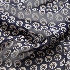 Chiffon Pfauenauge – marineblau/marineblau, 