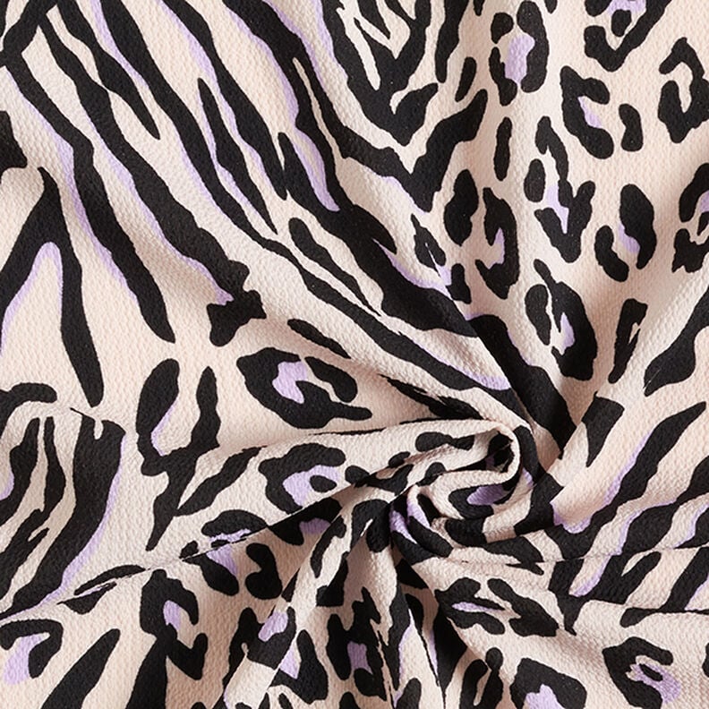 Leichter Kreppstoff Zebra – rosé,  image number 3
