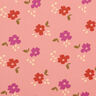 Babycord grosse Blumen – hummer/traube,  thumbnail number 1