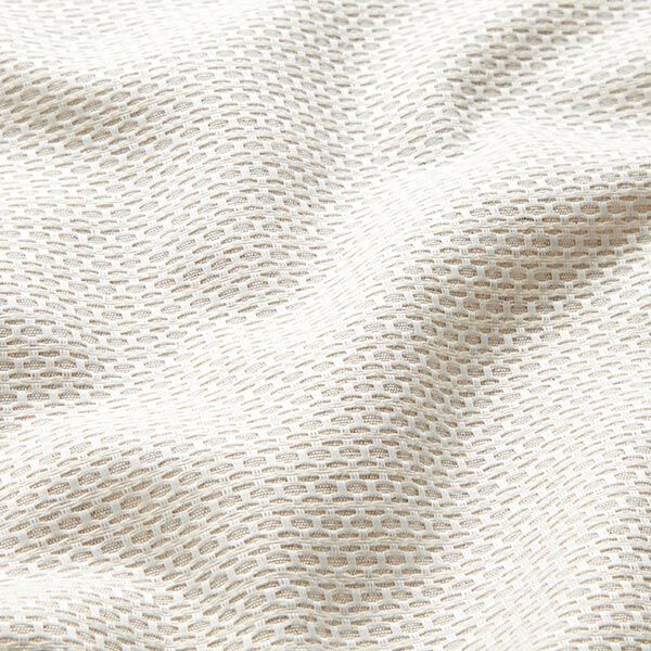 Dekostoff Jacquard kleine Waben – hellbeige