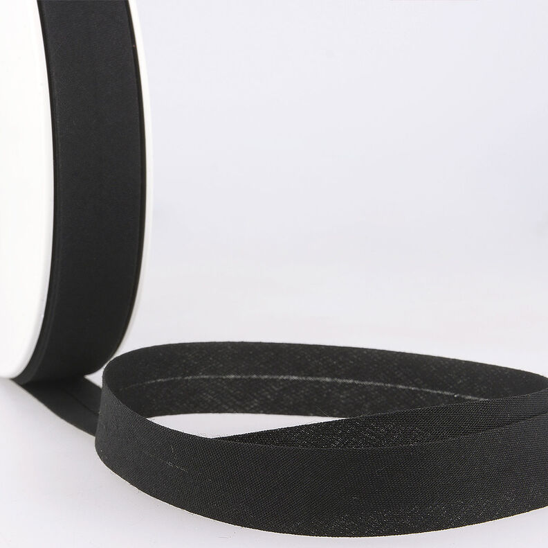 Schrägband Polycotton [20 mm] – schwarz,  image number 1