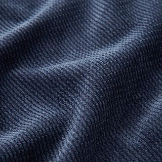 Polsterstoff Cordoptik Wellen – jeansblau, 