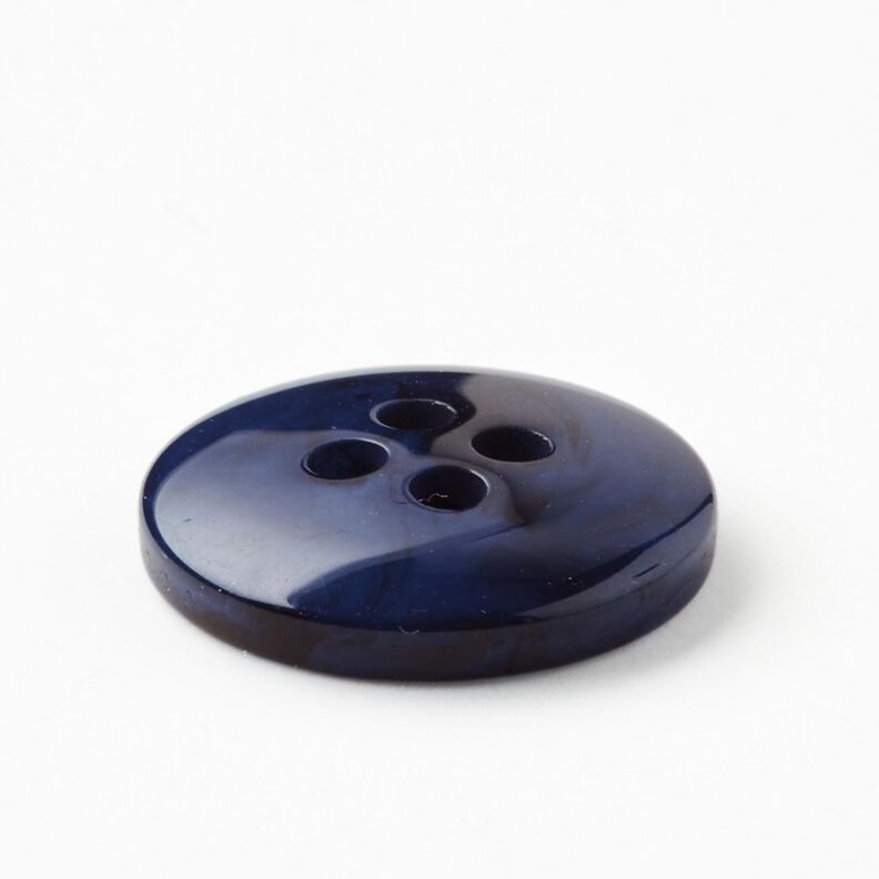 4-loch-Knopf marmoriert [Ø 15 mm] – indigo,  image number 3