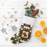 Baumwollstoff Popeline bunte Weihnachten – grün,  thumbnail number 6