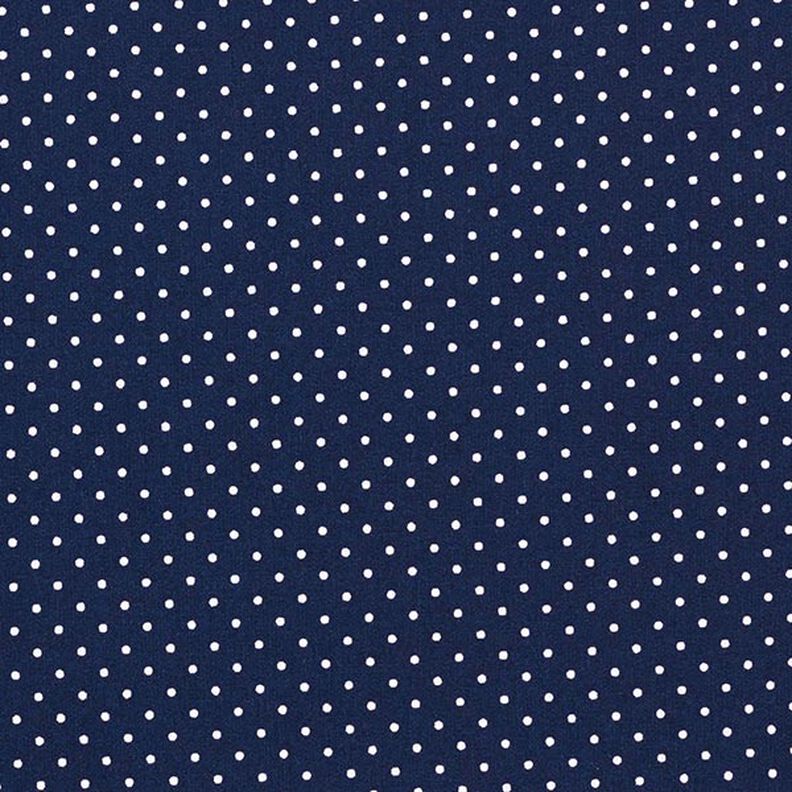 Beschichtete Baumwolle kleine Punkte – nachtblau,  image number 1