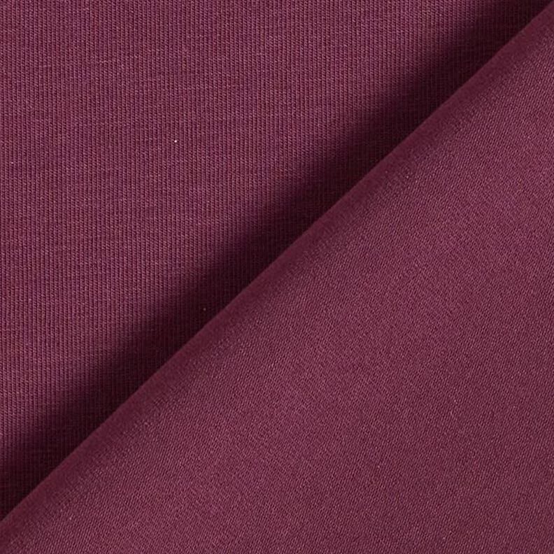 GOTS Baumwolljersey | Tula – aubergine,  image number 3