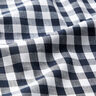 Baumwollstoff Vichykaro 1 cm – schwarzblau/weiss,  thumbnail number 2