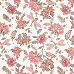 Halbpanama grosse Bl&uuml;ten &ndash; natur/schilf, 