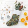 Baumwollstoff Popeline Sternen-Mix – dunkelpinie/gold,  thumbnail number 5
