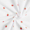 Baumwollpopeline süsse Erdbeeren – weiss,  thumbnail number 3
