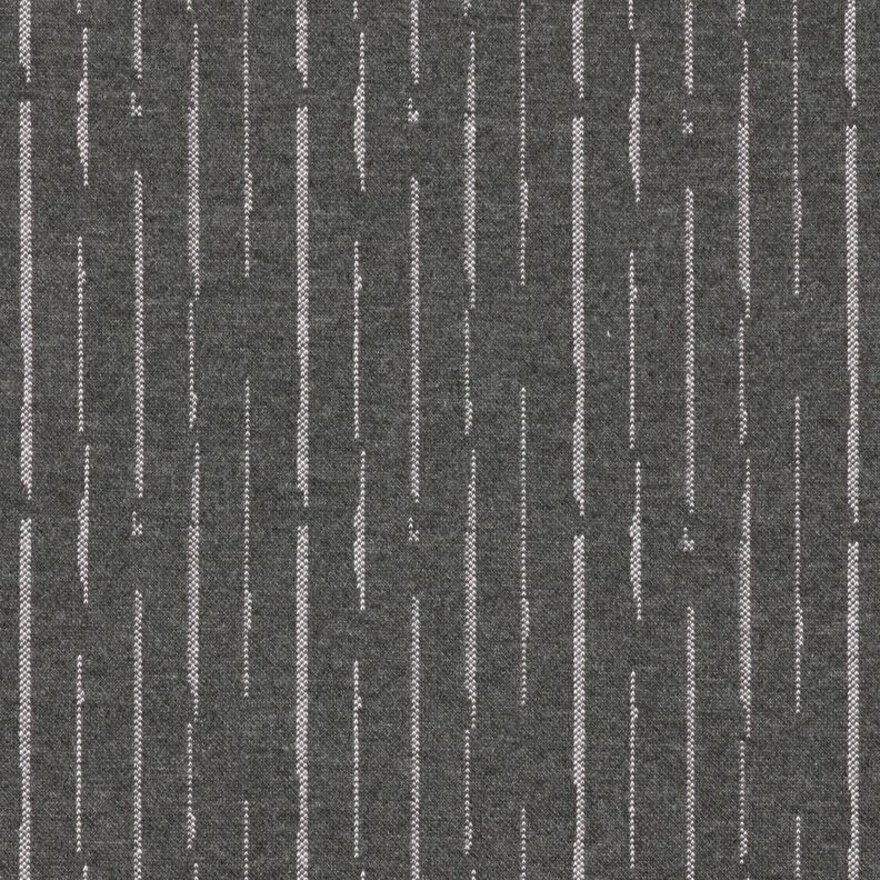 Strickjacquard unterbrochene Streifen – granit/wollweiss,  image number 1